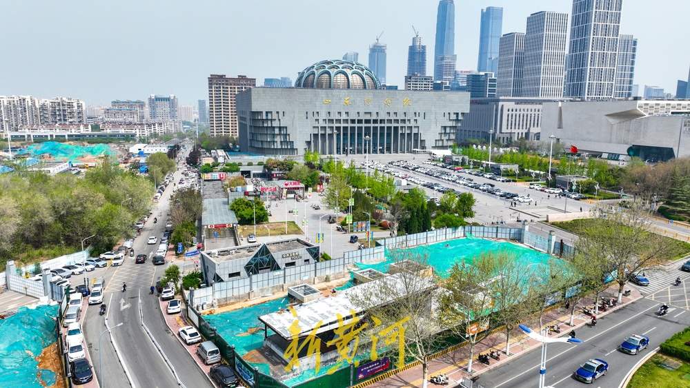 济南地铁4号线站点出入口“露脸” 距离山博“一步之遥”