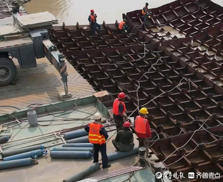 “道别”！济北黄河浮桥拆除，服役11年后完成历史使命