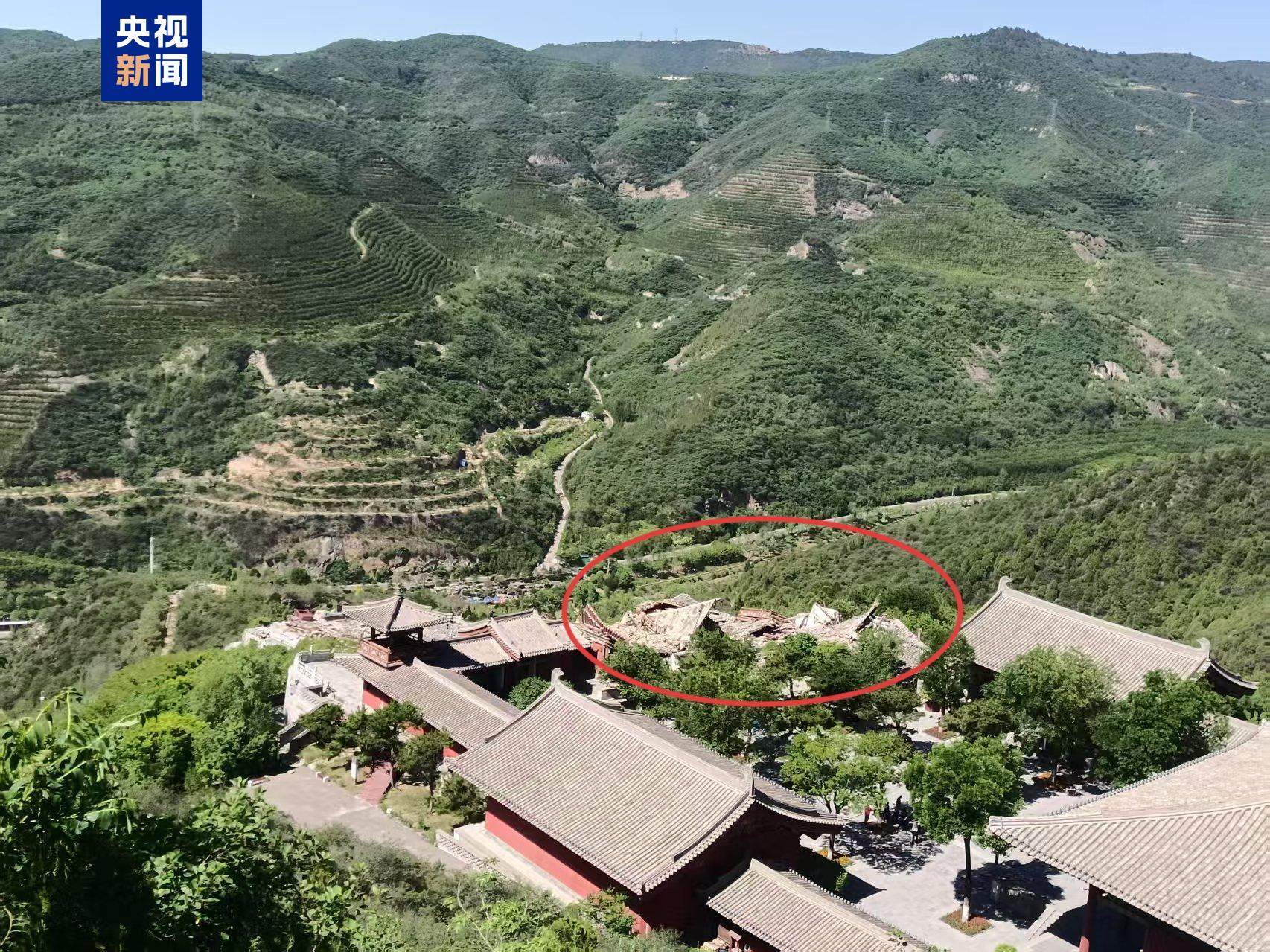 山西太山景区回应建筑物局部塌陷