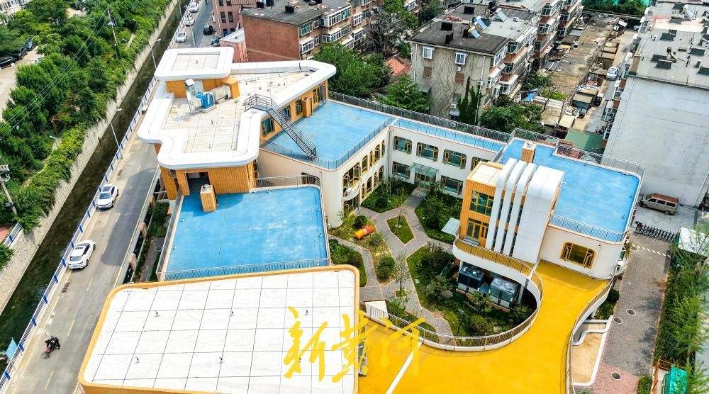 “袖珍”征收地块华丽转身 济南两河交汇处建起新幼儿园