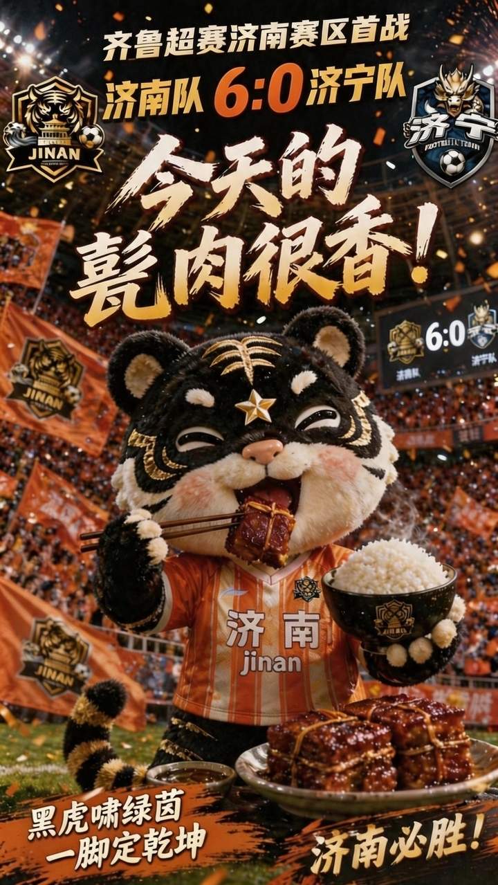 文体旅融合点亮首秀，齐鲁超赛济南队6球大胜济宁队