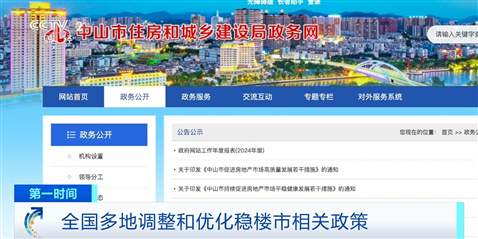 全国多地调整和优化稳楼市相关政策 助力房地产市场平稳健康发展