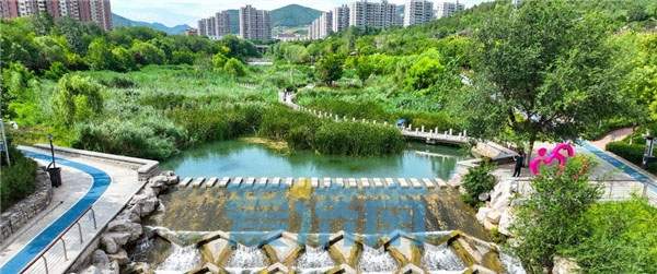 雨后山水汇聚补源 济南凤凰湖山清水秀水量充足