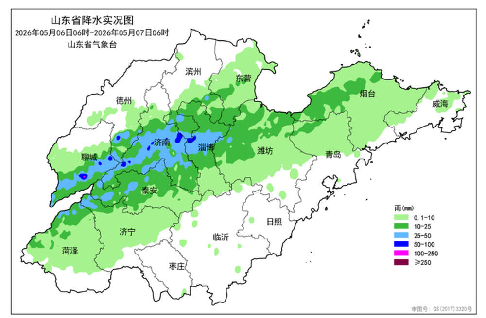 山东解除强对流黄色预警，济南、淄博局地在这轮降雨中现直径2厘米的大冰雹