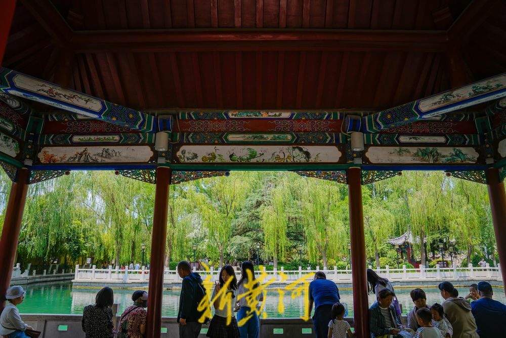 笑声与泉声交织，珍珠泉美景醉游人