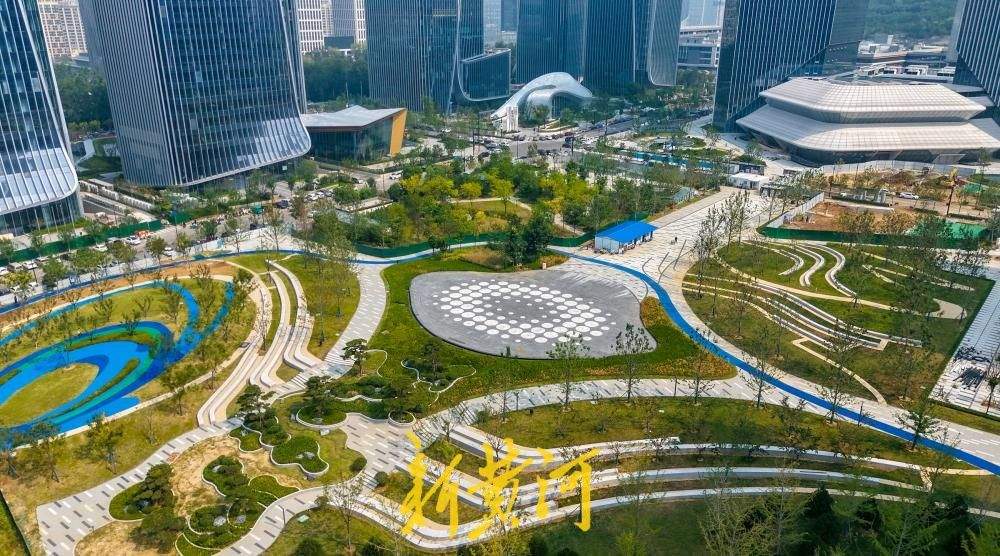 济南海右人才公园项目建设初具规模，将构建“公园—商业—办公”产城生态