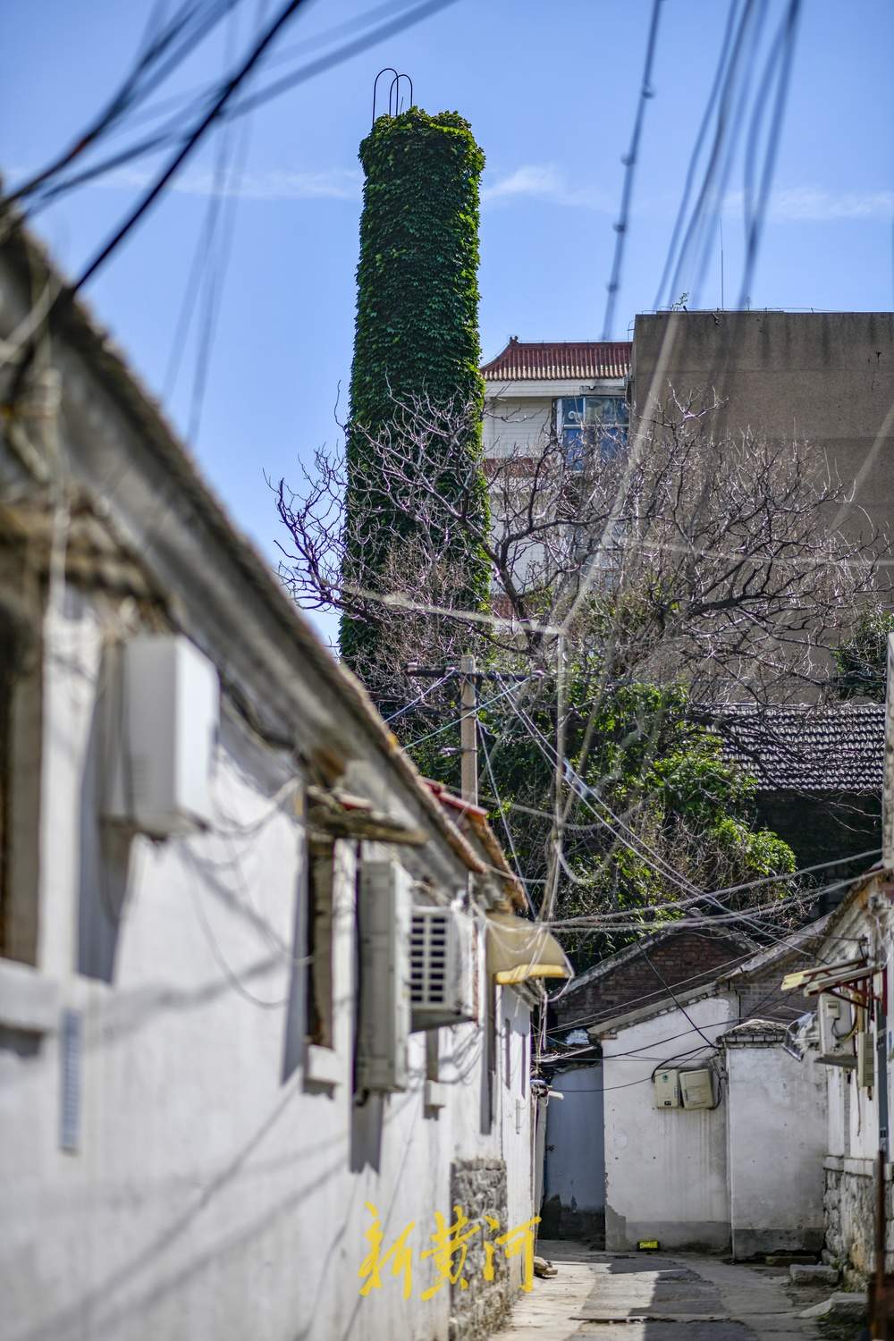 济南历史文化街区老烟囱成老街新景点