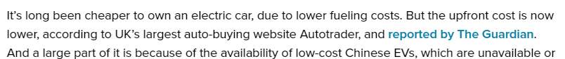 全球媒体聚焦｜外媒：油价高企时代 人们更青睐中国的电动汽车