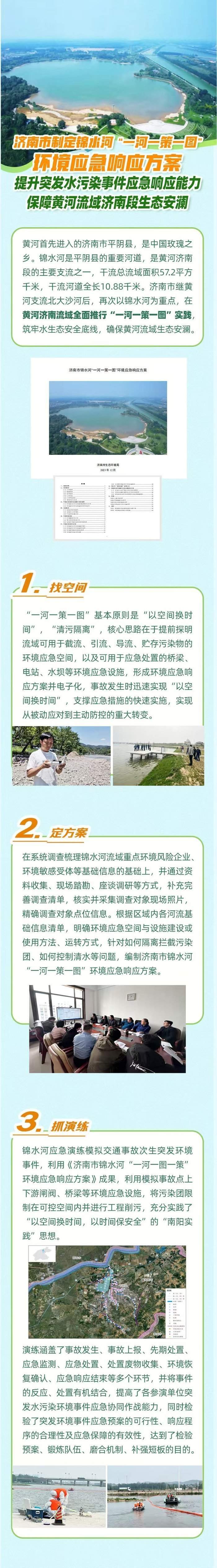 被生态环境部推送的济南锦水河“一河一策一图”是什么？