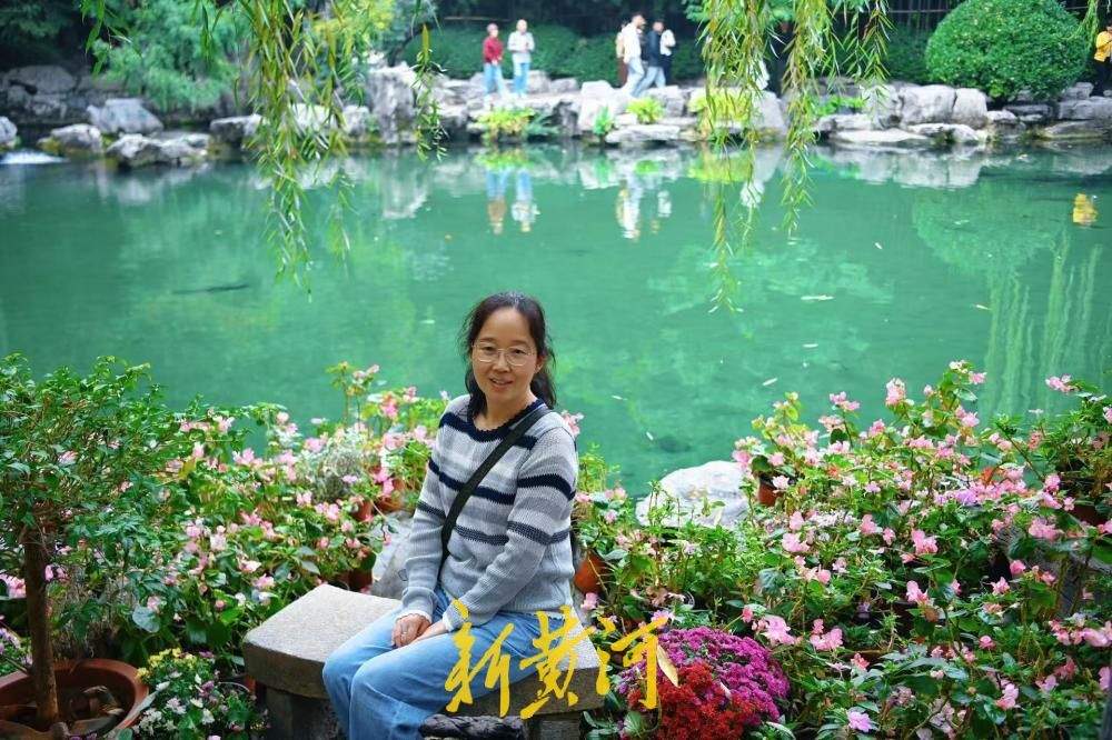 清泉映秋菊，济南趵突泉景区秋意盎然