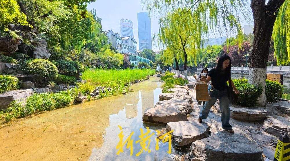 环城公园沙池变身生态浅溪 泉水浴场北侧景观焕新亮相