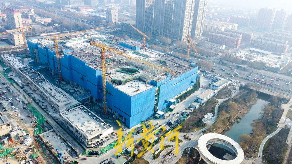 济南西城新商业综合体初具规模  二期商街主体已建成