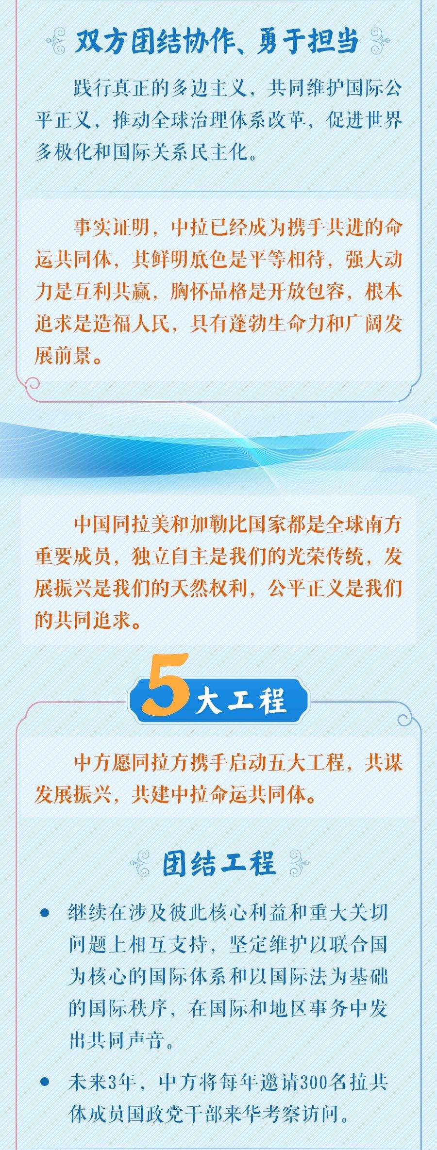 学习新语｜共建中拉命运共同体，习近平宣布“五大工程”