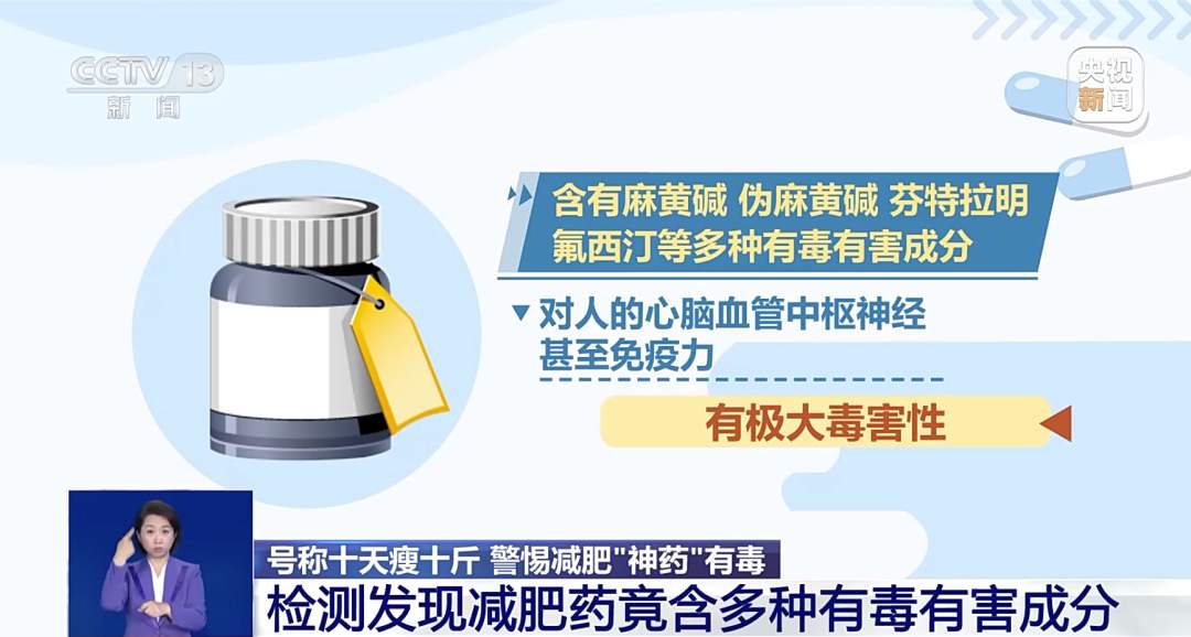 减肥“神药”十天瘦十斤？有人服用后心慌、失眠