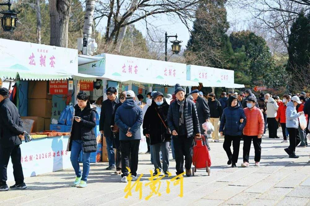 春日大集闹花朝 济南百花公园里花朝市集受热捧