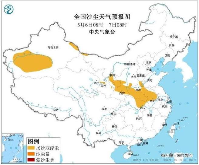 受冷空气大风影响 河南湖北安徽等7省区部分地区有扬沙或浮尘天气