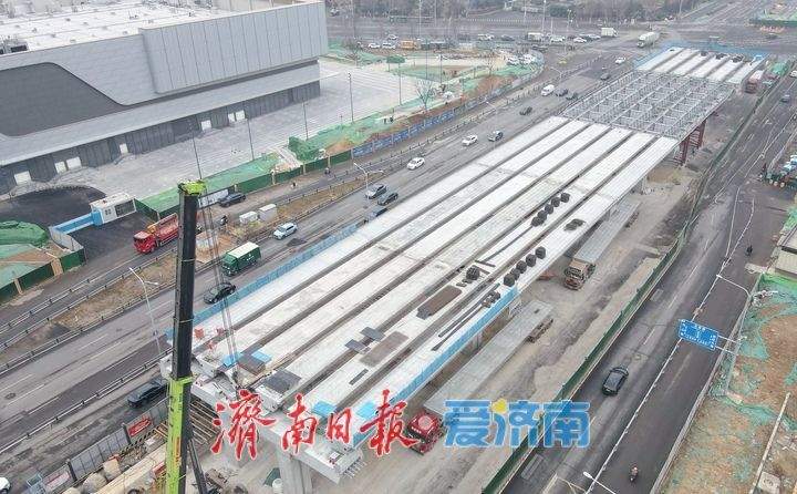 争分夺秒压茬推进，济南凤凰黄河大桥南延工程全面转入桥梁主体施工