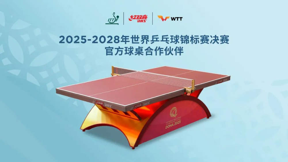 前所未有！国际乒联官宣多哈世乒赛将采用栗色球台