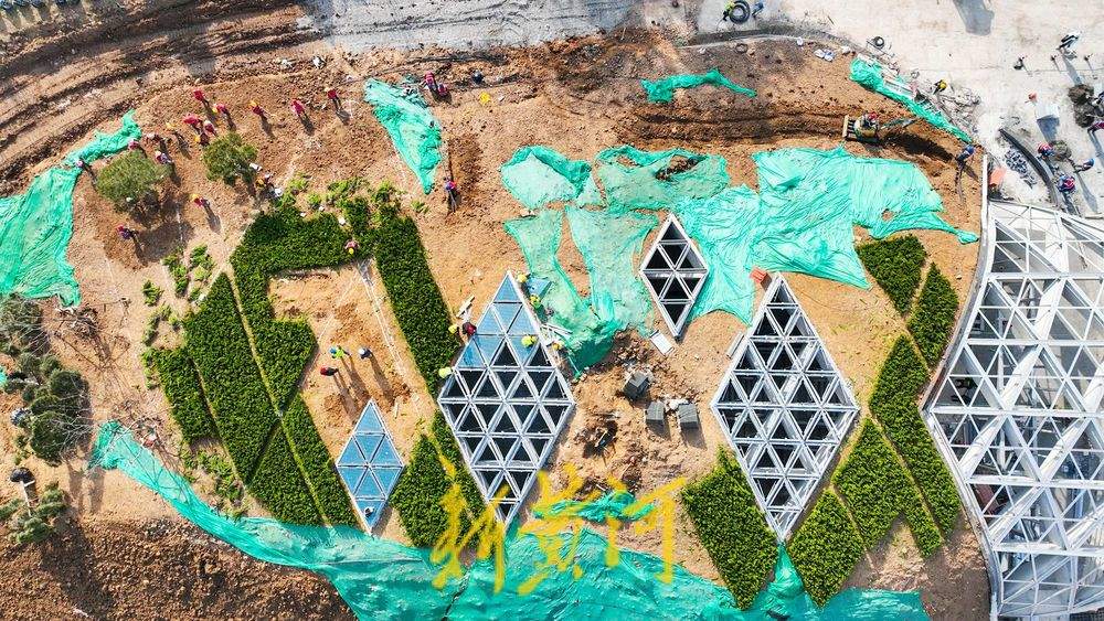 地铁出入口披绿装 融入济南城市公园绿肺