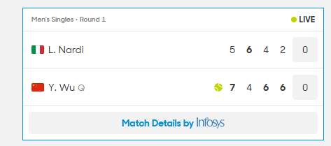 吴易昺3比1战胜纳尔迪 晋级澳网次轮