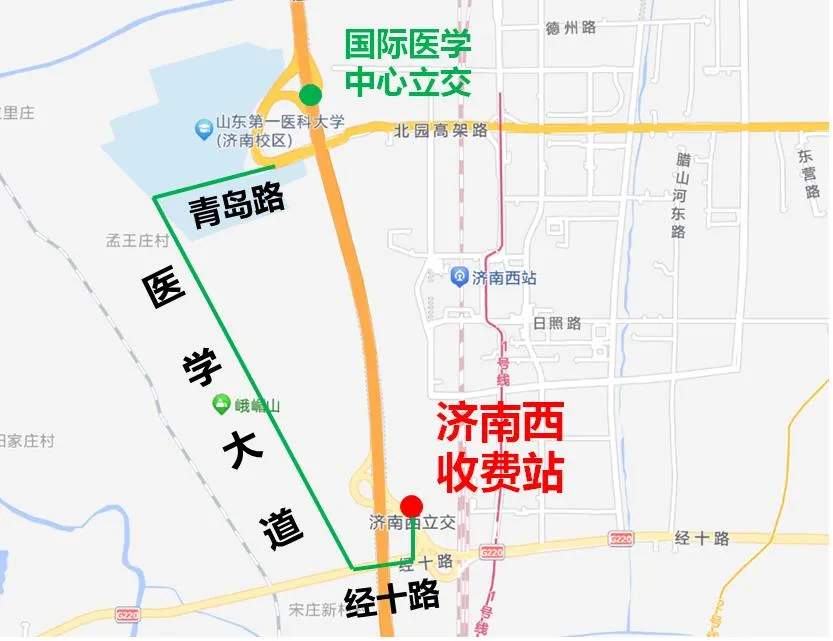 槐荫枢纽互通立交济南西互通立交部分匝道封闭施工