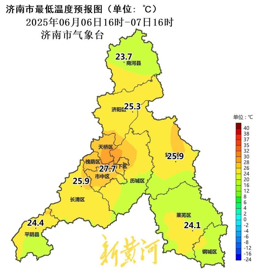 济南继续高温橙色预警，7日最高37℃，午后局部有雨
