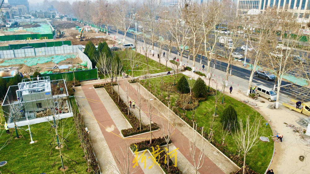 “公园里的地铁站”亮相济南 腊山河公园站揭面纱