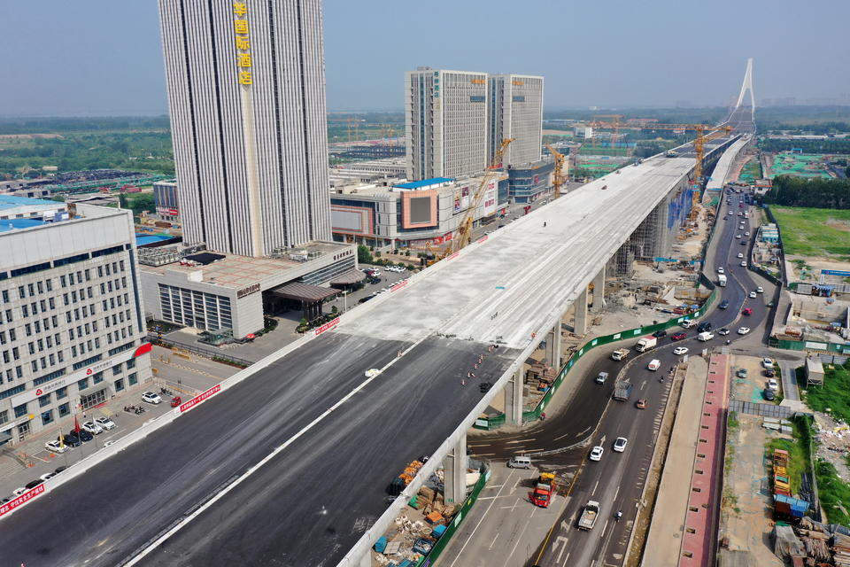 济南黄河大桥复线桥进入收尾冲刺阶段，年底具备通车条件