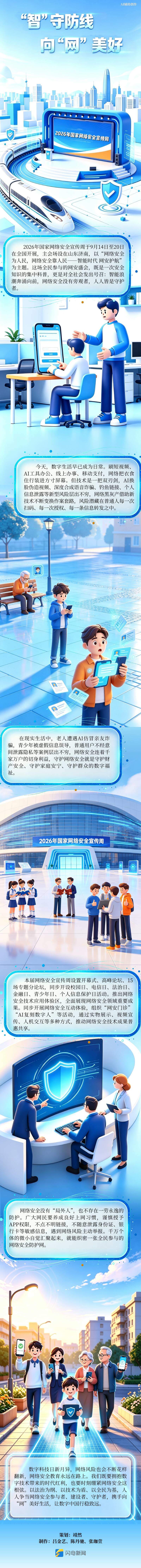 AI长图：“智”守防线 向“网”美好