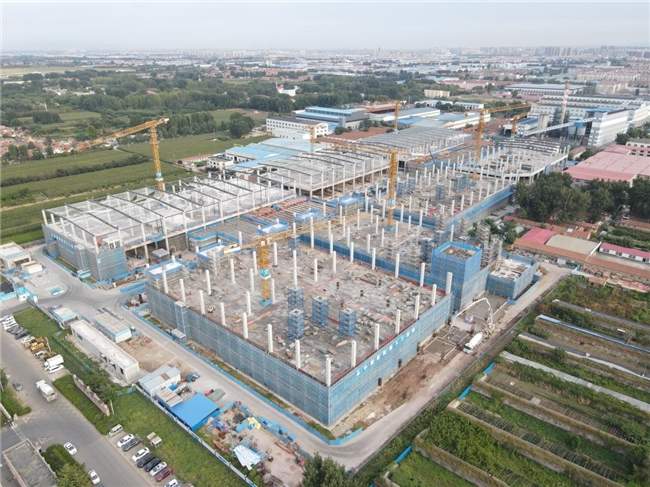 抢抓施工黄金期，中棉上合棉花数智物贸产业园项目建设取得关键进展