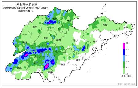 山东进入多雨期 未来三天大部地区有雨 局部暴雨