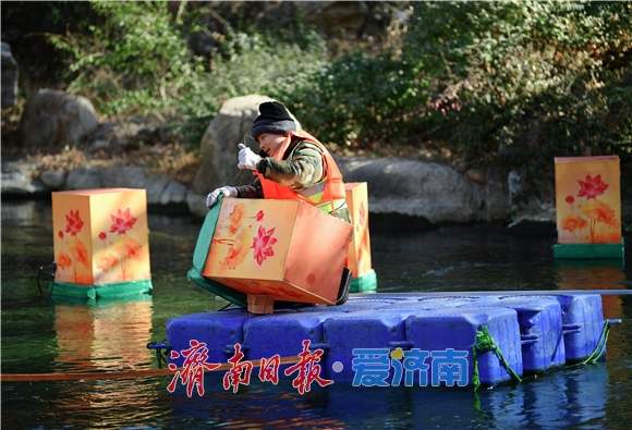 “三景融河·光映泉城”,济南市第45届天下第一泉迎春花灯会蓄势待发