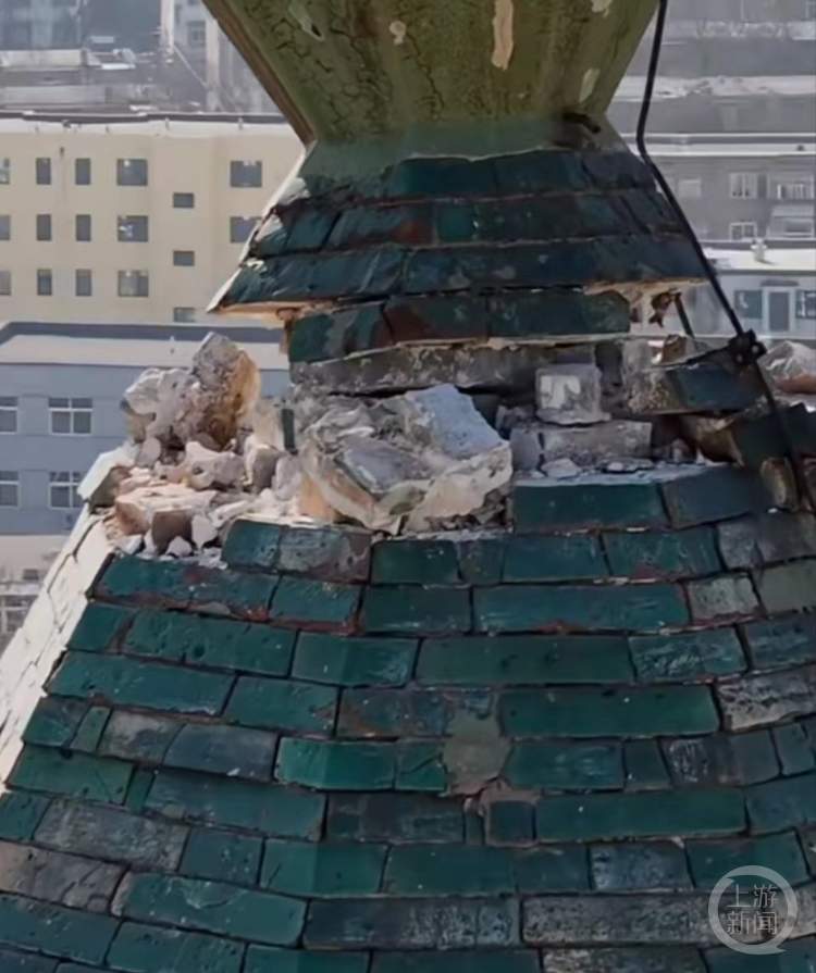 银川承天寺塔塔尖因地震受损？景区：将修复