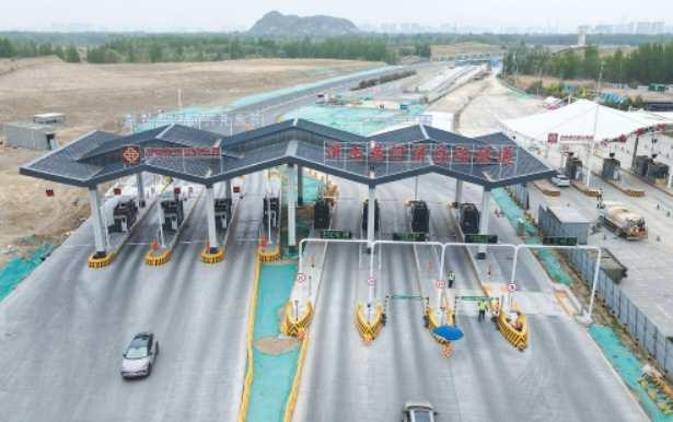 济南黄河济泺路隧道黄河北岸新收费站启用