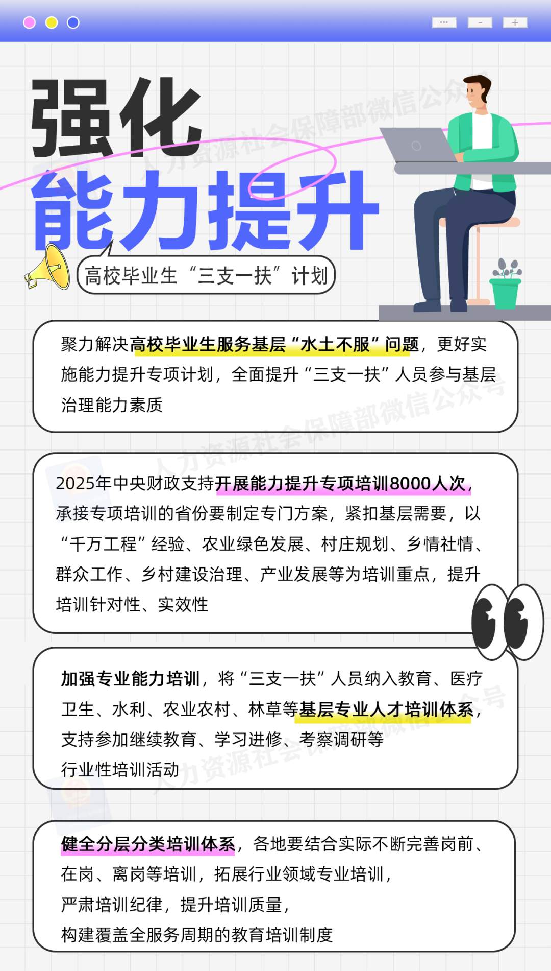@高校毕业生 2025年“三支一扶”计划来了，一图了解