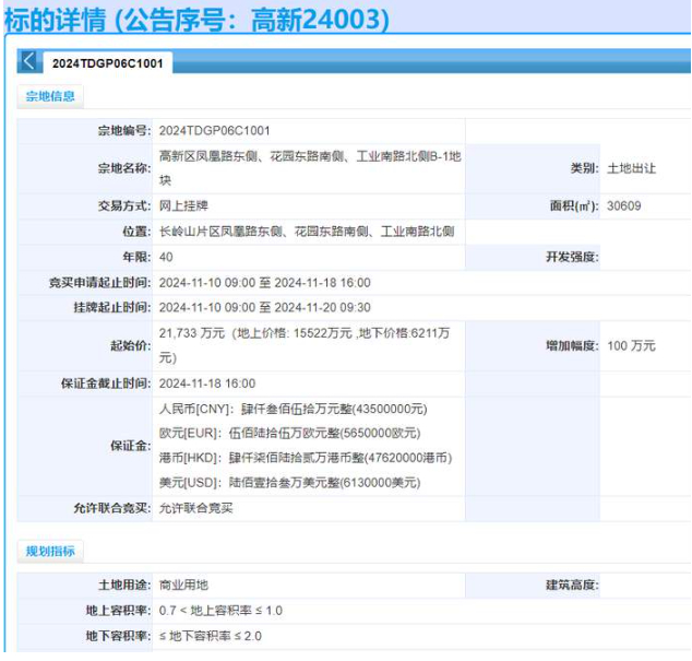 济南山姆会员店建设用地挂牌 总投资不低于5亿元 临近地铁站