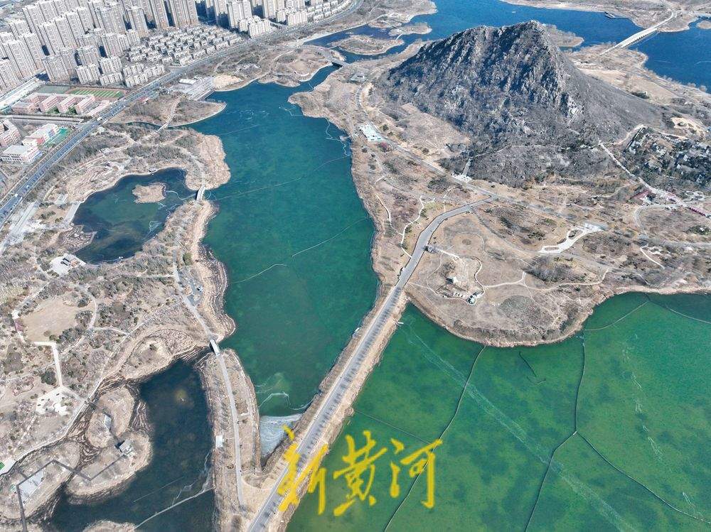 华山湖结冰 立春寒意浓