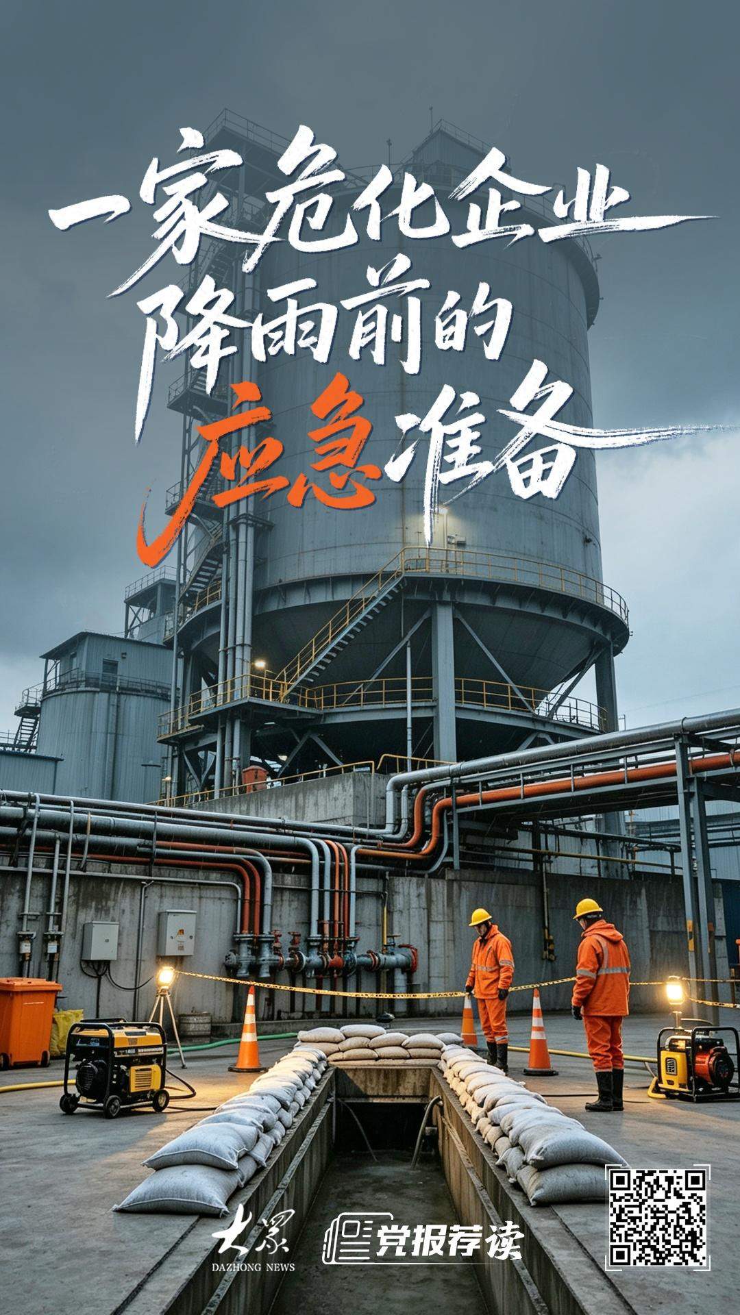 防汛探一线｜一家危化企业降雨前的应急准备