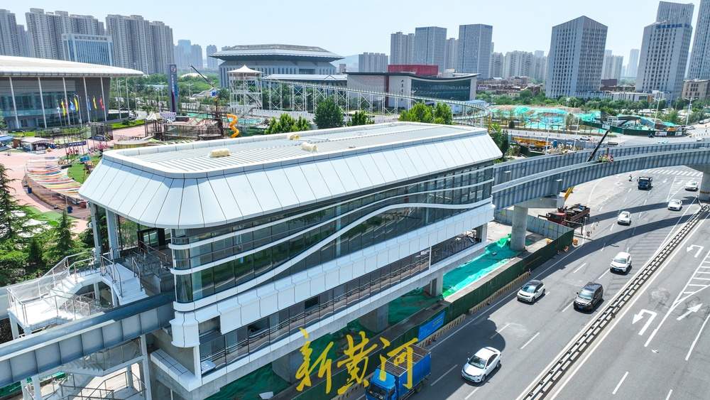 低运量轨道交通三站同框，成济南历城文博片区新地标