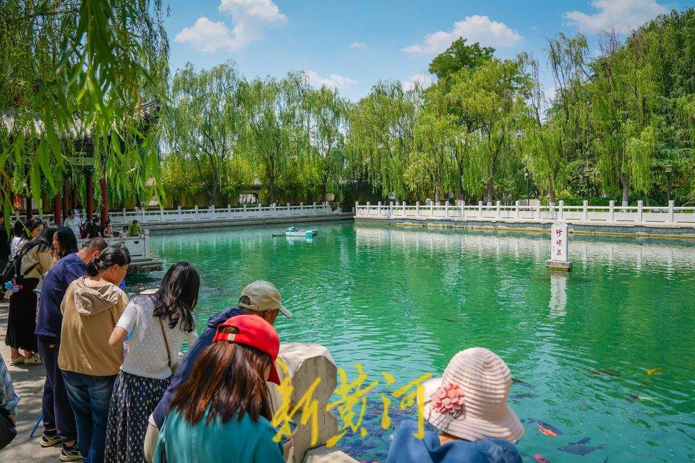 笑声与泉声交织，珍珠泉美景醉游人