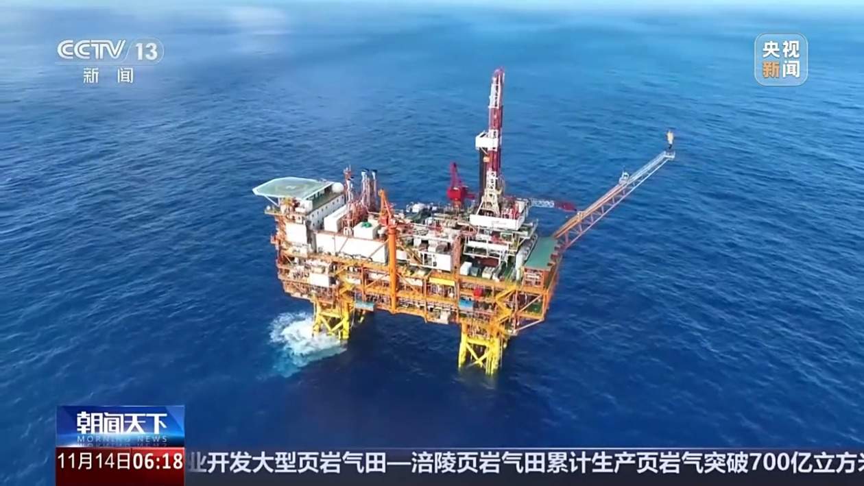 超7500吨 我国最大海上智能油田群日产量创新高