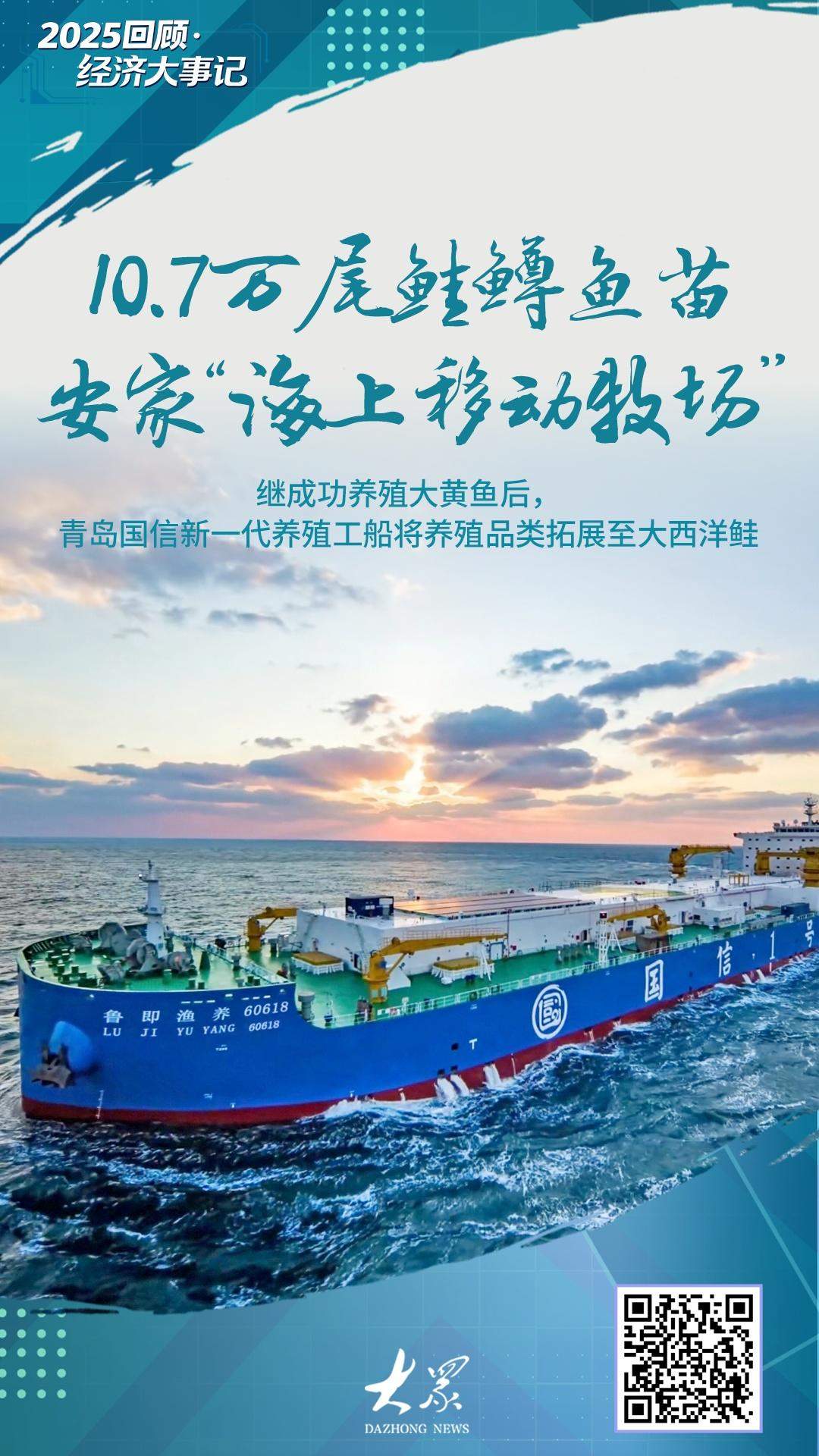 10.7万尾鲑鳟鱼苗安家“海上移动牧场”丨2025回顾·经济大事记