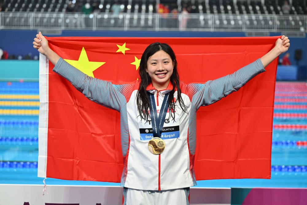 游泳世锦赛唐钱婷女子100米蛙泳夺冠