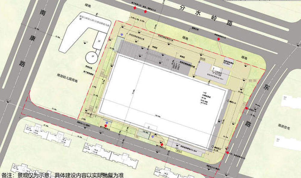 济南山姆二店规划公示，位于市中区南北康总建筑面积约7.8万平方米