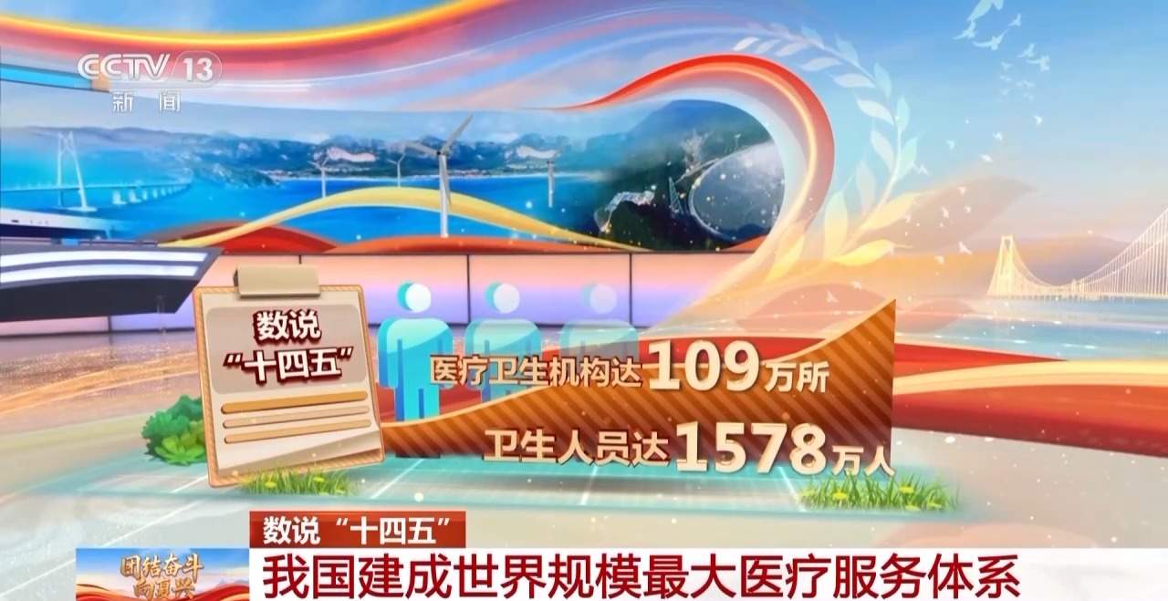一组数据看“十四五”时期我国卫生健康工作发展成就