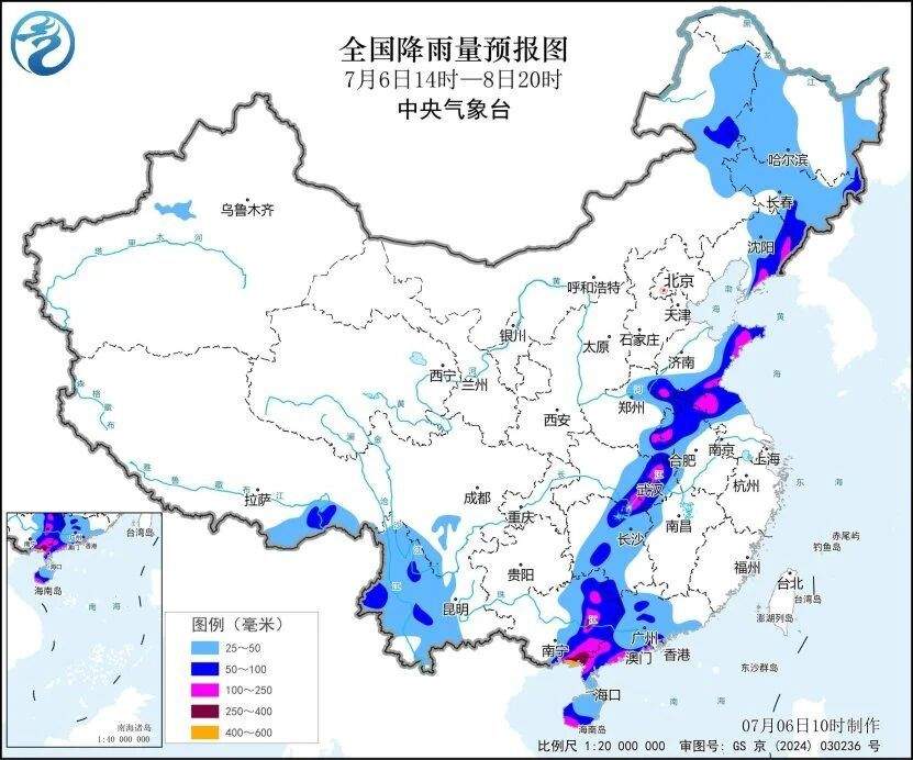 “美莎克”带来的强降雨将持续至8日 超强台风“巴威”也将影响我国