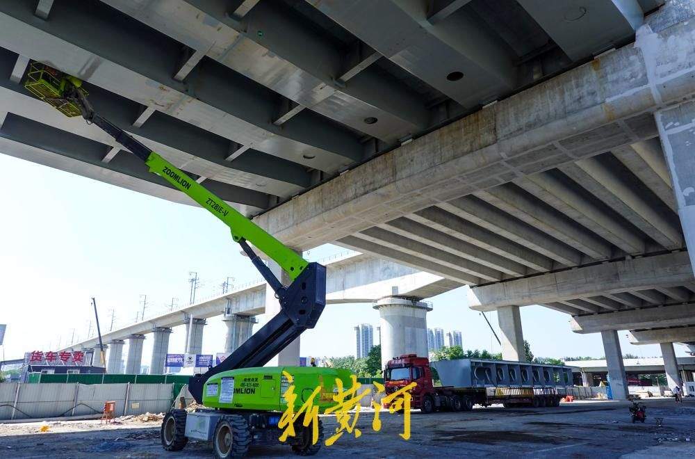 济南工业北路快速路东延工程最新进展：新建高架段与原有高架实现连通