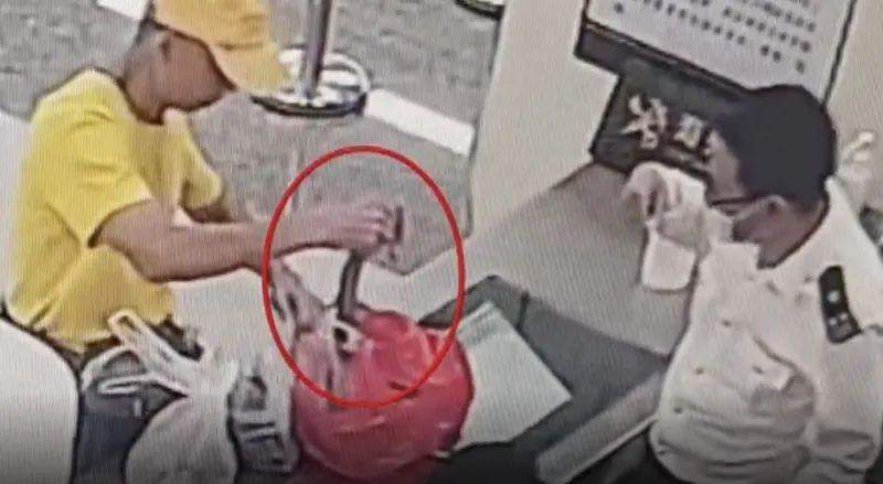 男子深圳海关过安检时用塑料袋装眼镜蛇并徒手拎出，画面曝光！蛇被发现时已无生命体征