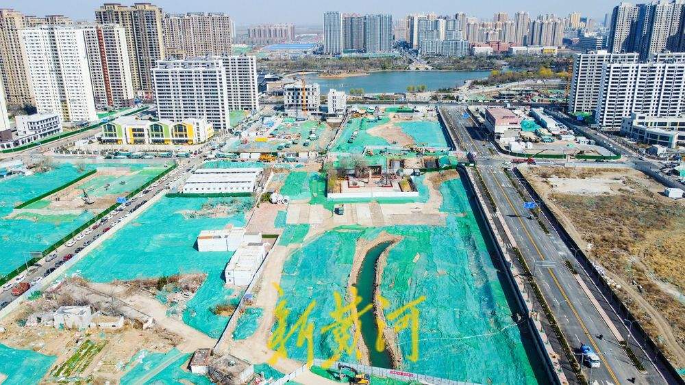 济南北湖片区新河道建设启动，3座跨河桥同步建设