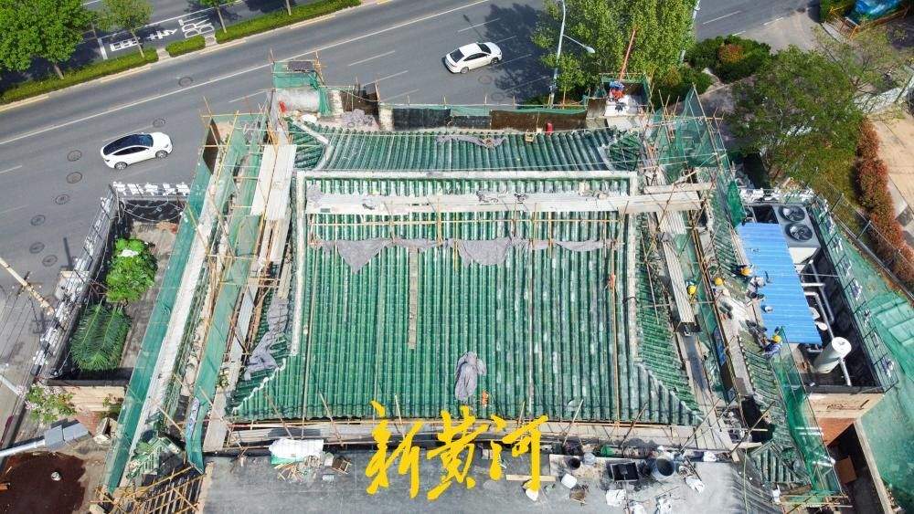 始建于1953年的济南明星电影院再修缮，绿色琉璃瓦恢复古韵风貌